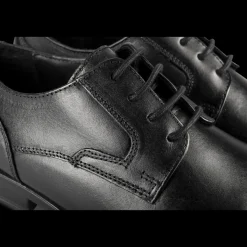 Veterschoenen ZWART