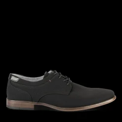 Veterschoenen ZWART
