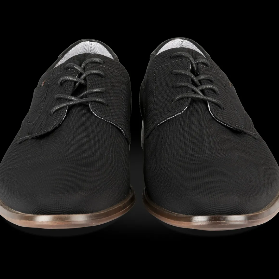 Veterschoenen ZWART