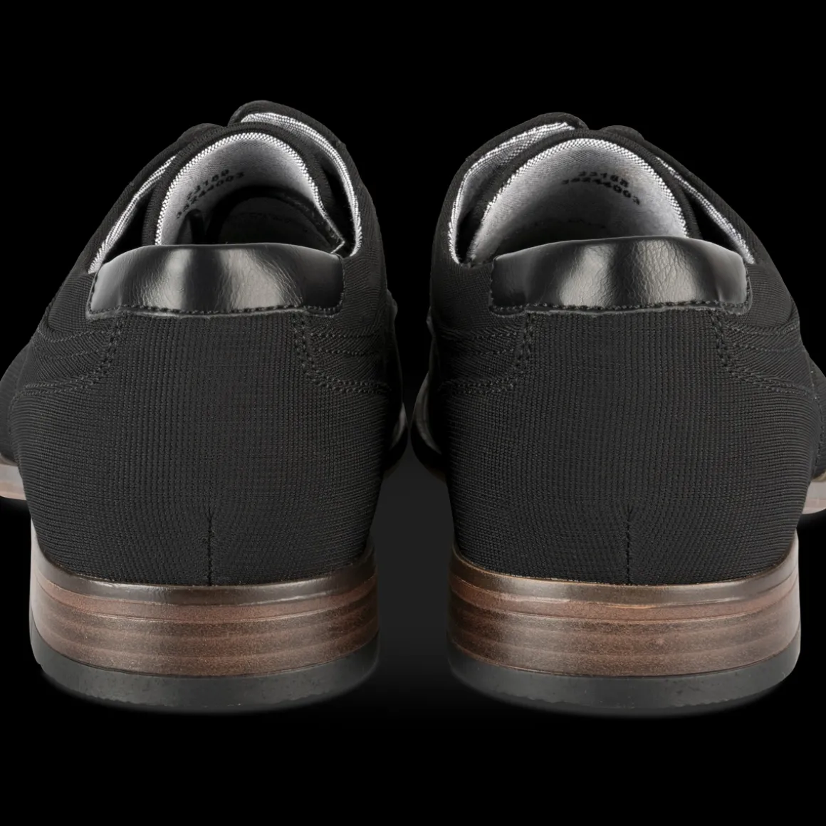 Veterschoenen ZWART