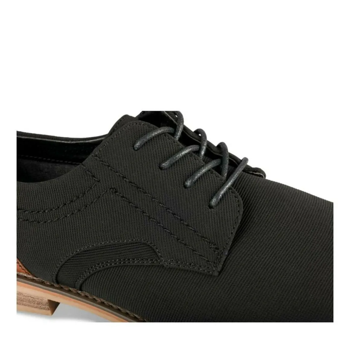 Veterschoenen ZWART