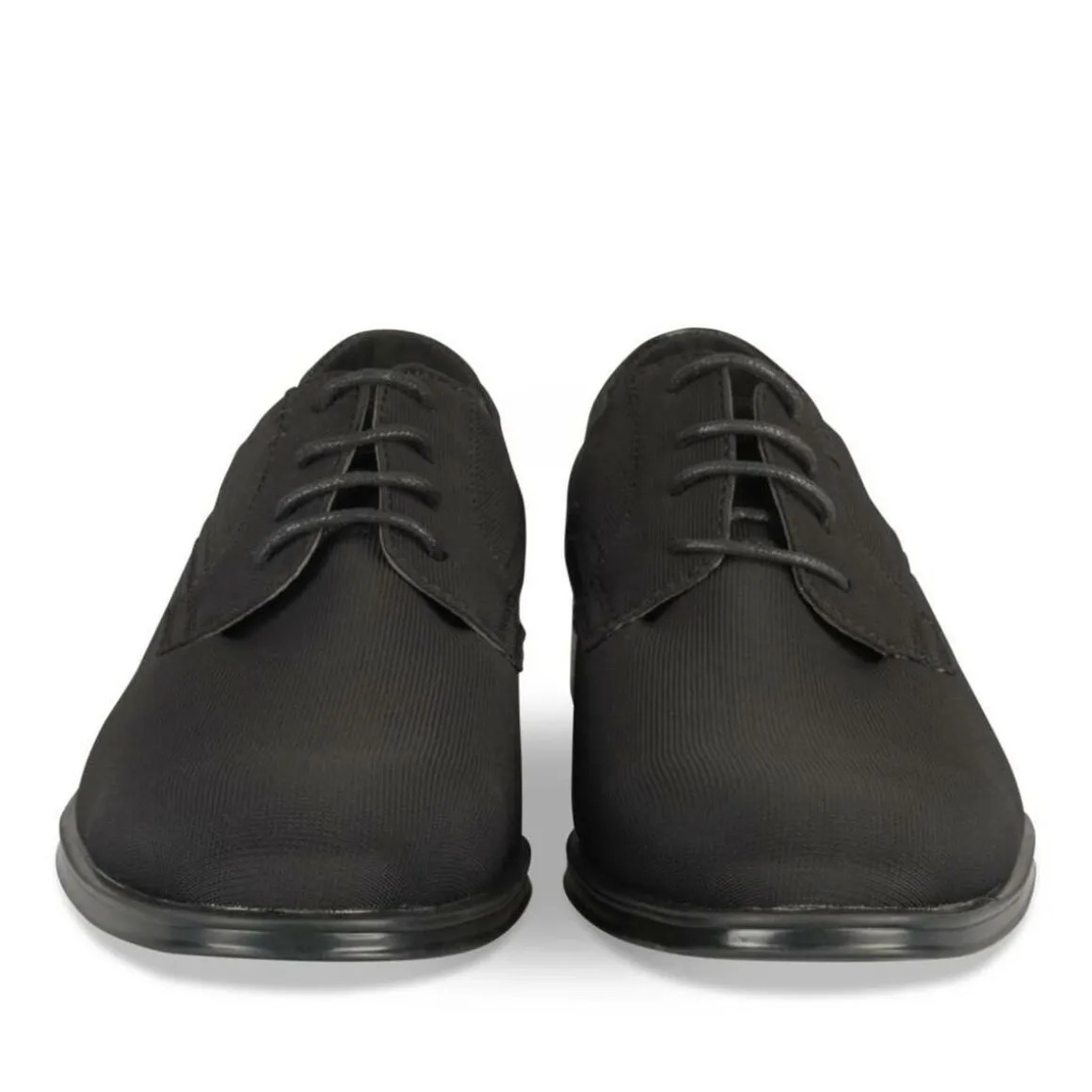 Veterschoenen ZWART