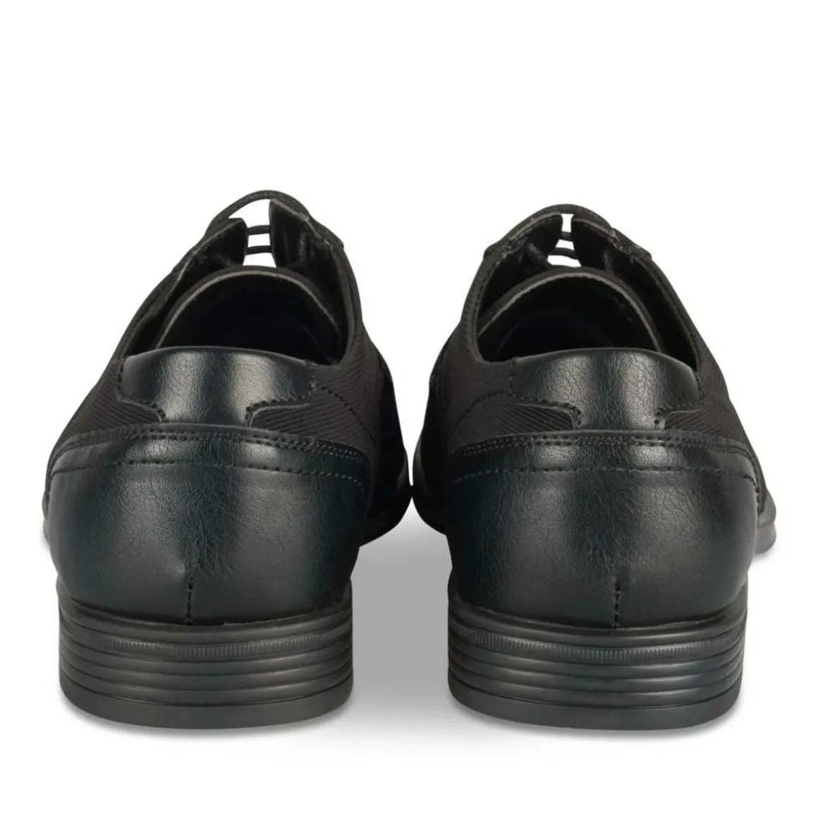 Veterschoenen ZWART