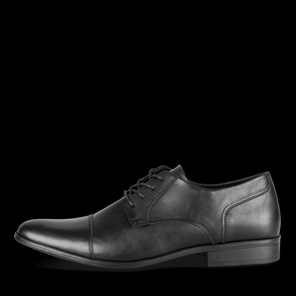 Veterschoenen ZWART