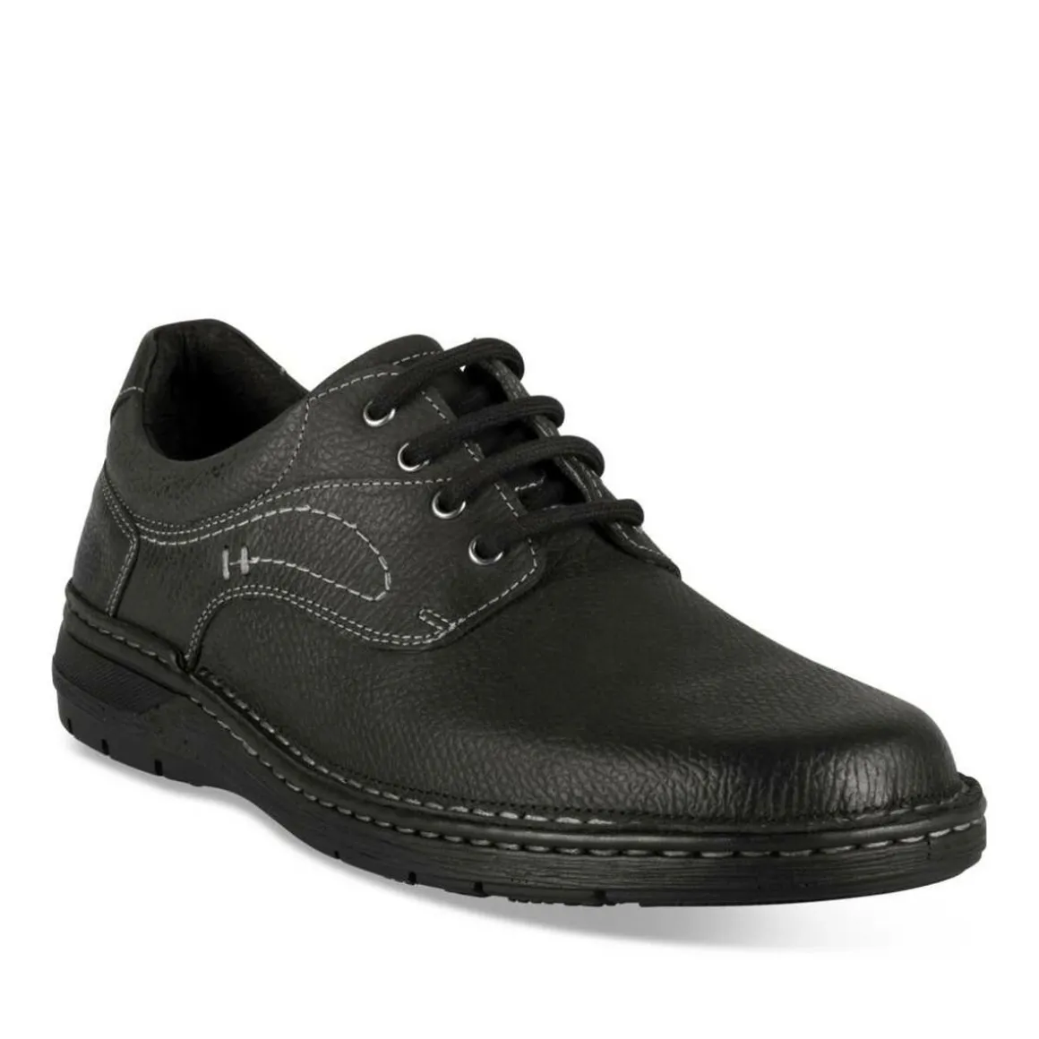 Veterschoenen ZWART