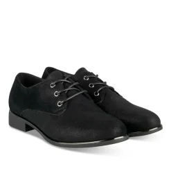 Veterschoenen ZWART