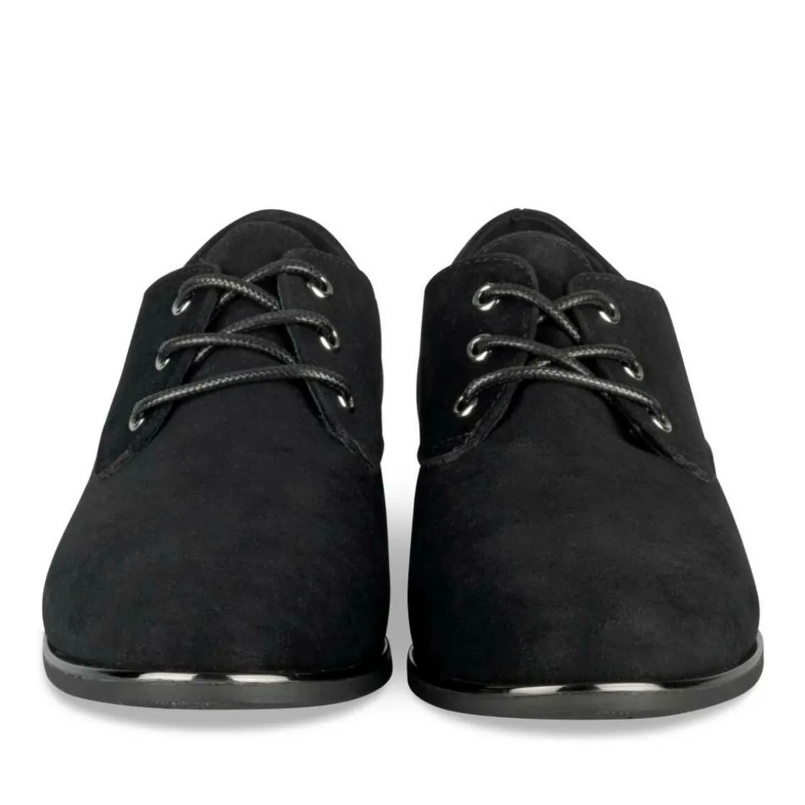 Veterschoenen ZWART