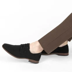 Veterschoenen ZWART