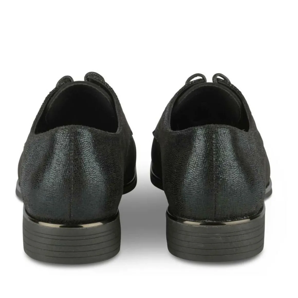 Veterschoenen ZWART