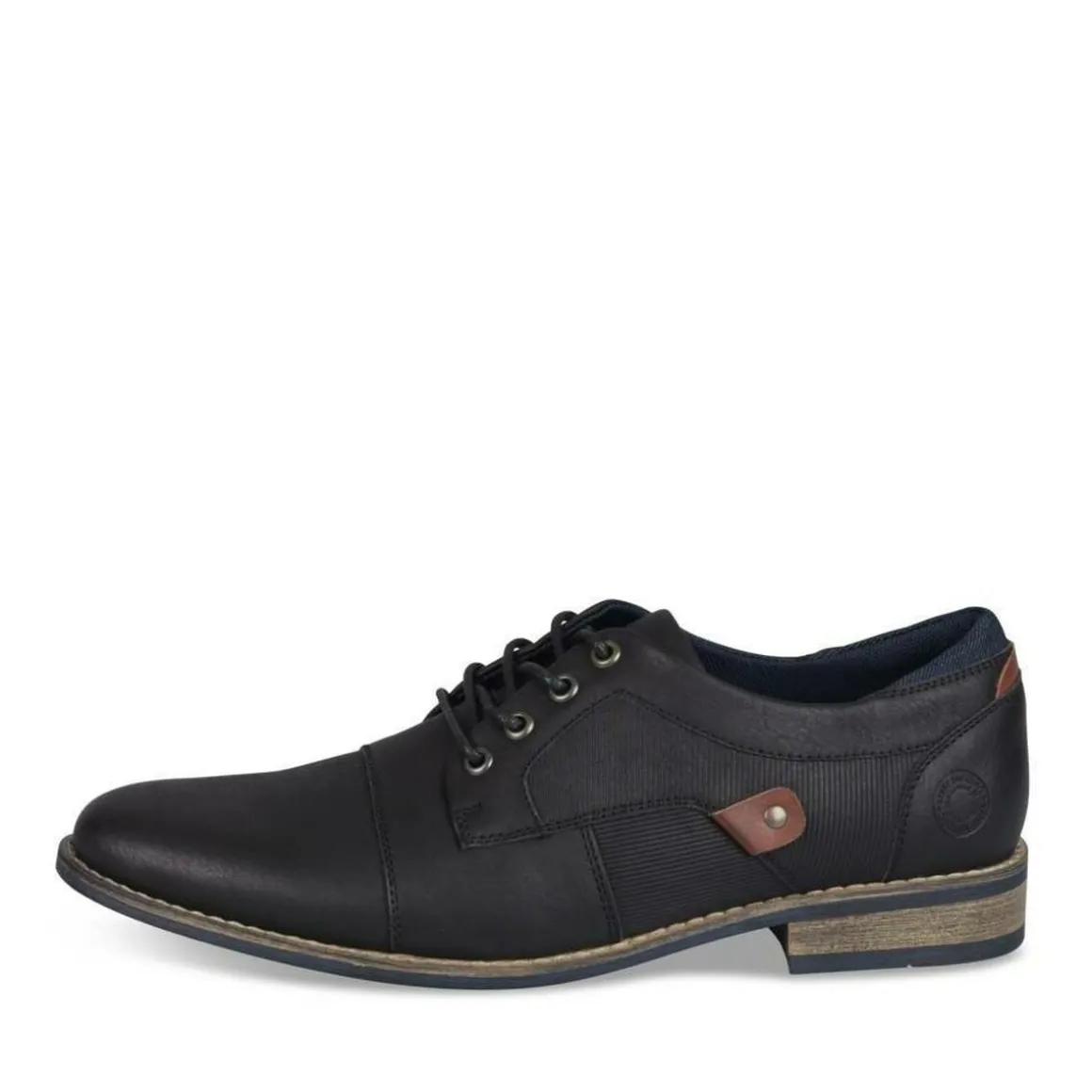 Veterschoenen ZWART