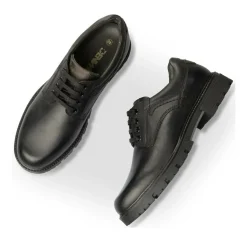 Veterschoenen ZWART
