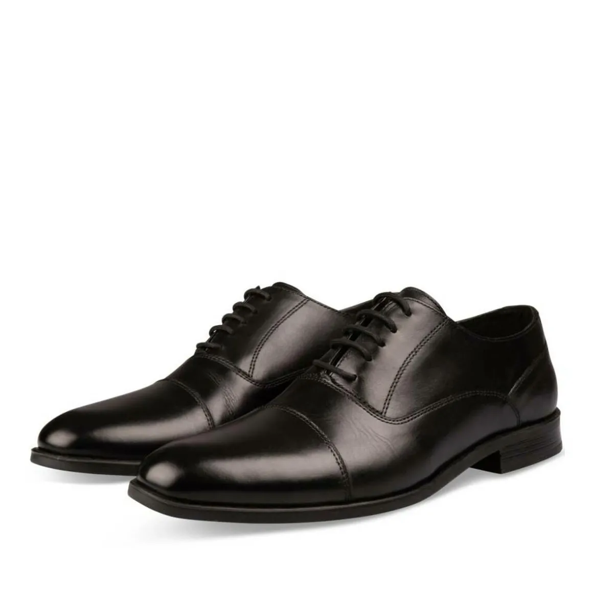 Veterschoenen ZWART