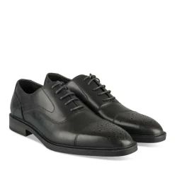 Veterschoenen ZWART