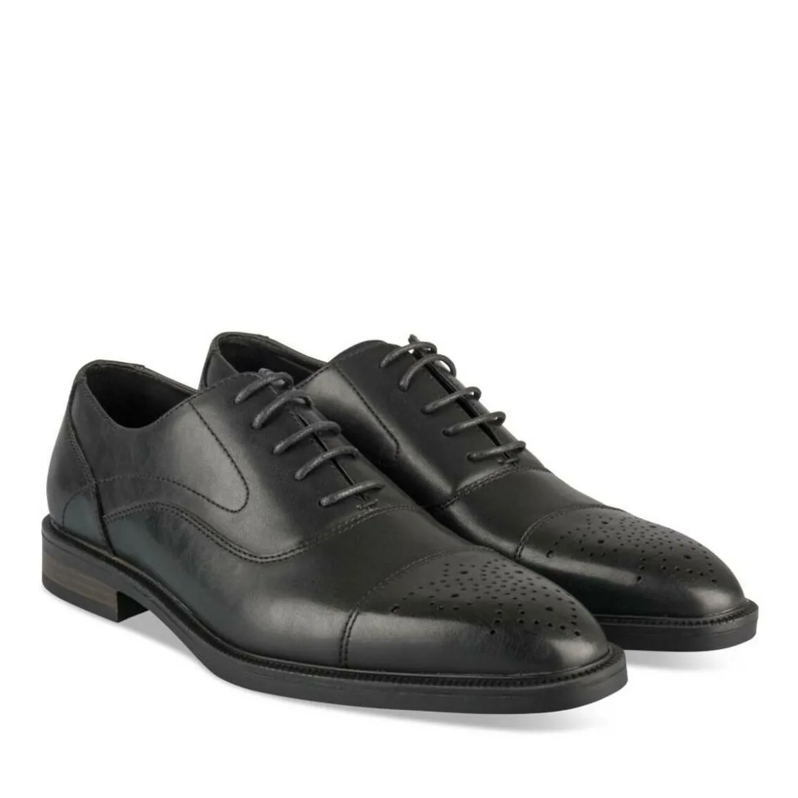 Veterschoenen ZWART