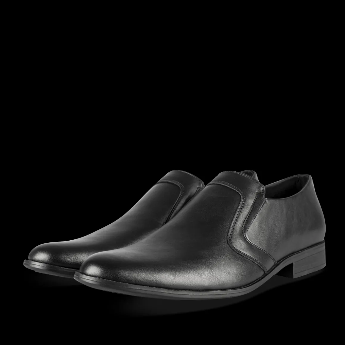 Veterschoenen ZWART