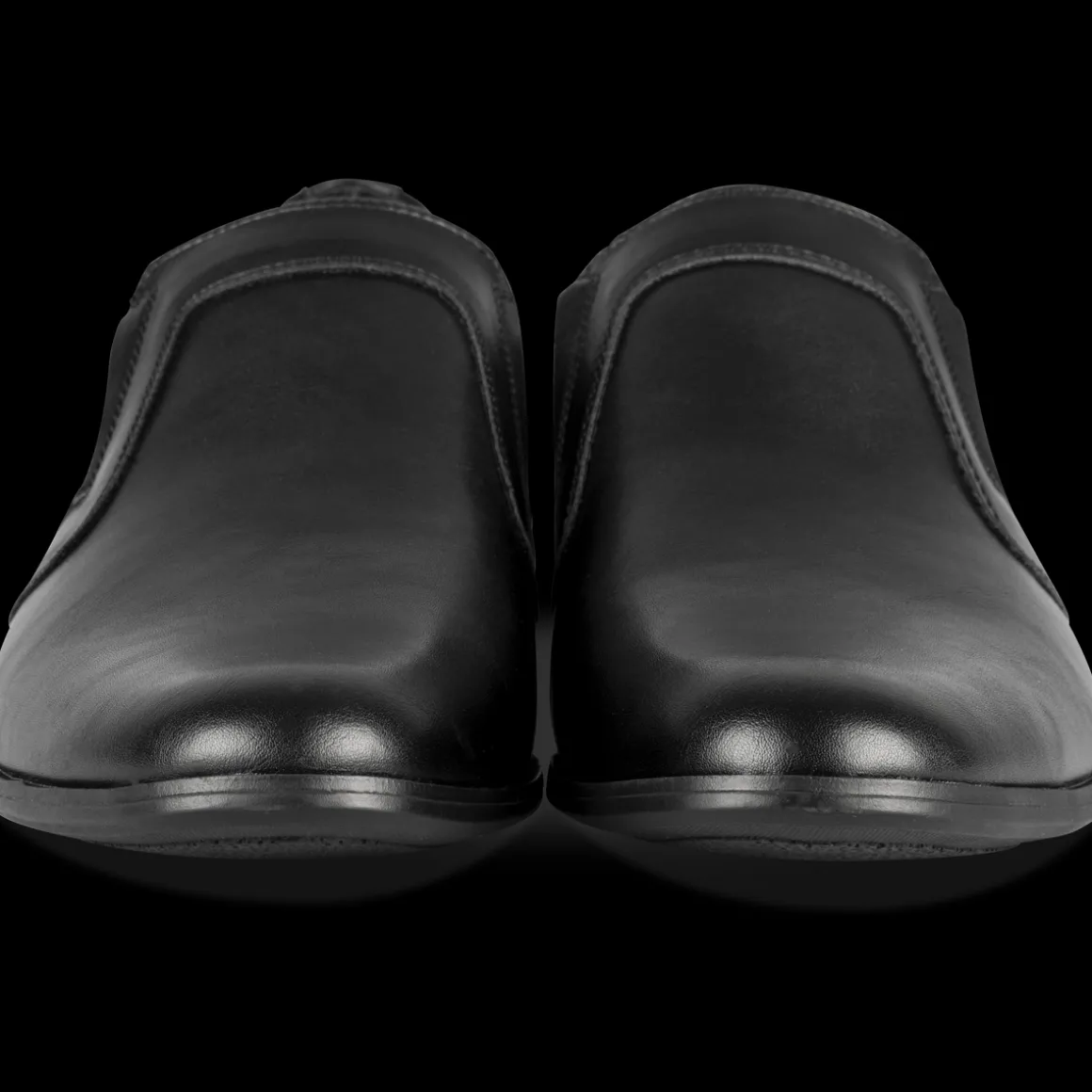 Veterschoenen ZWART