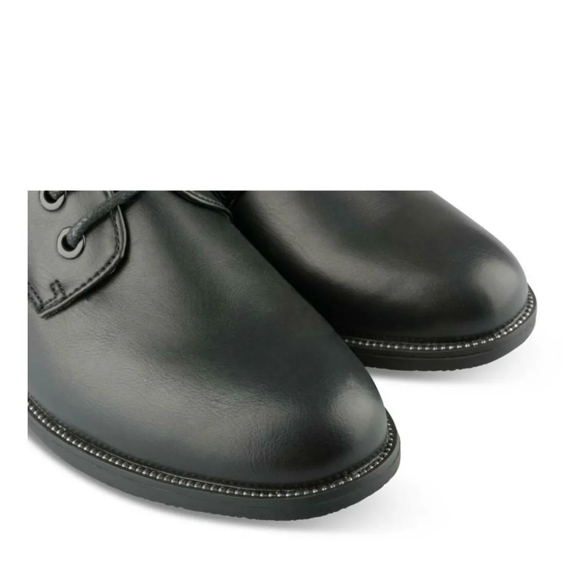 Veterschoenen ZWART