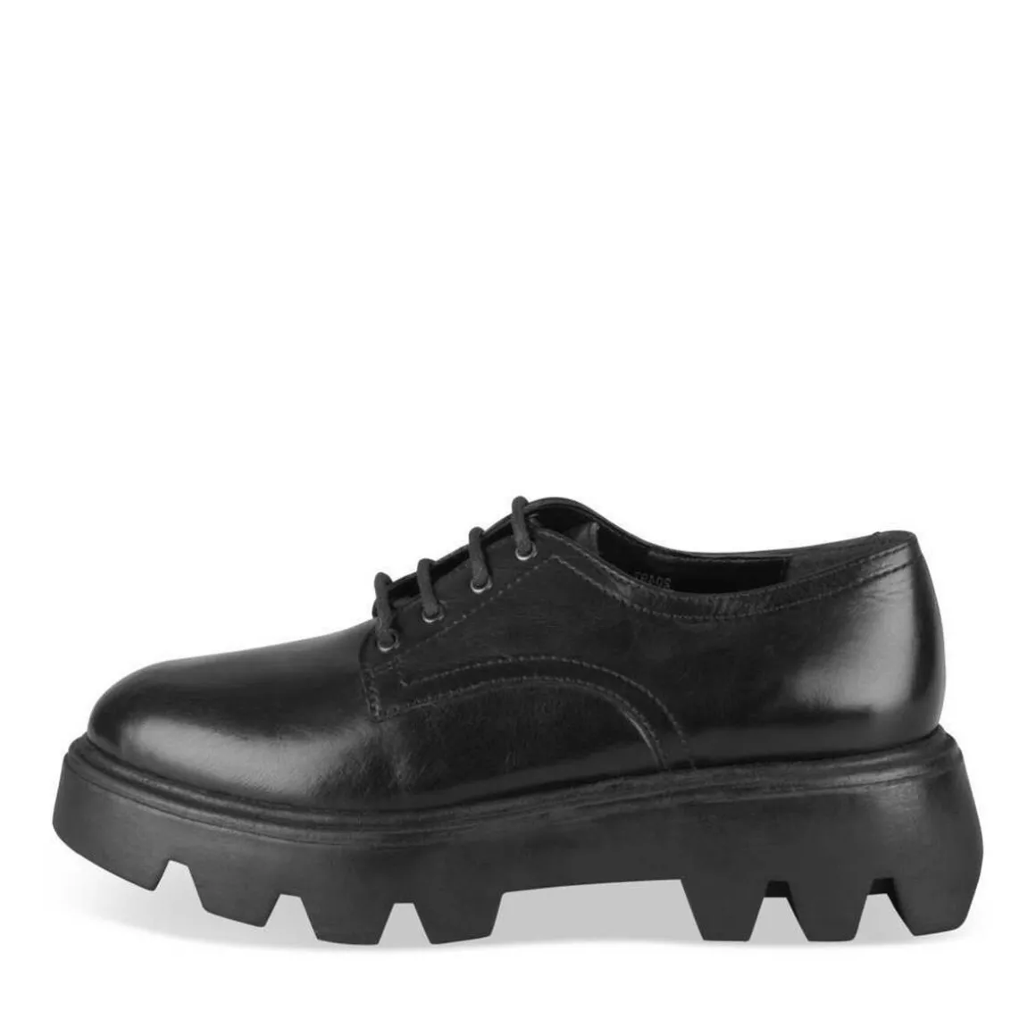 Veterschoenen ZWART