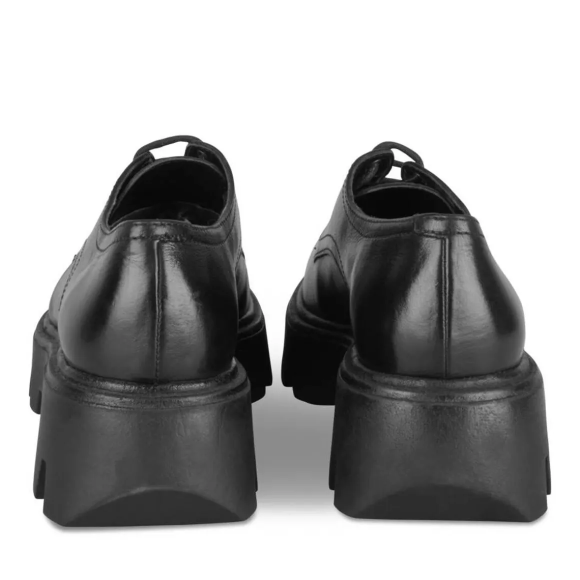 Veterschoenen ZWART