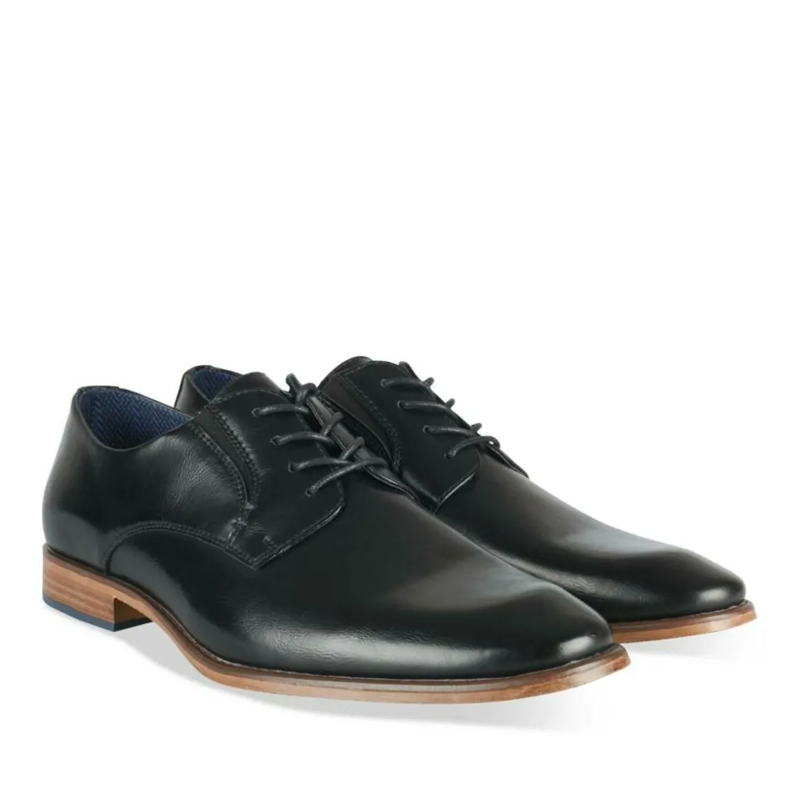 Veterschoenen ZWART