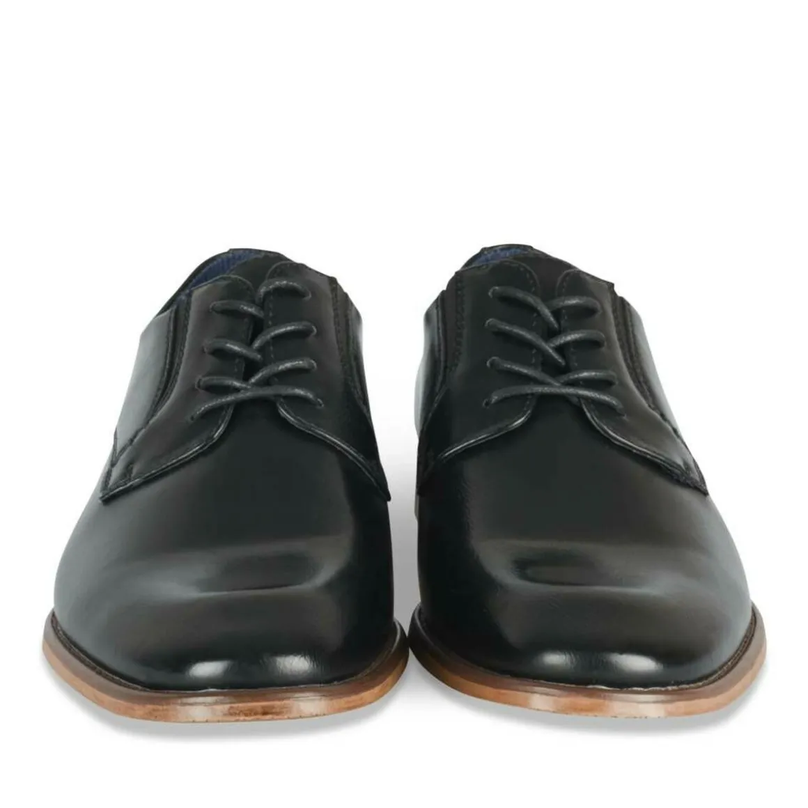 Veterschoenen ZWART