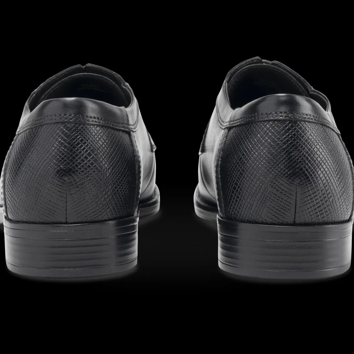 Veterschoenen ZWART
