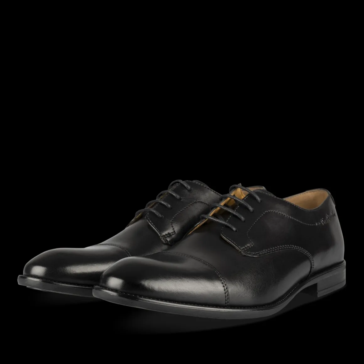 Veterschoenen ZWART