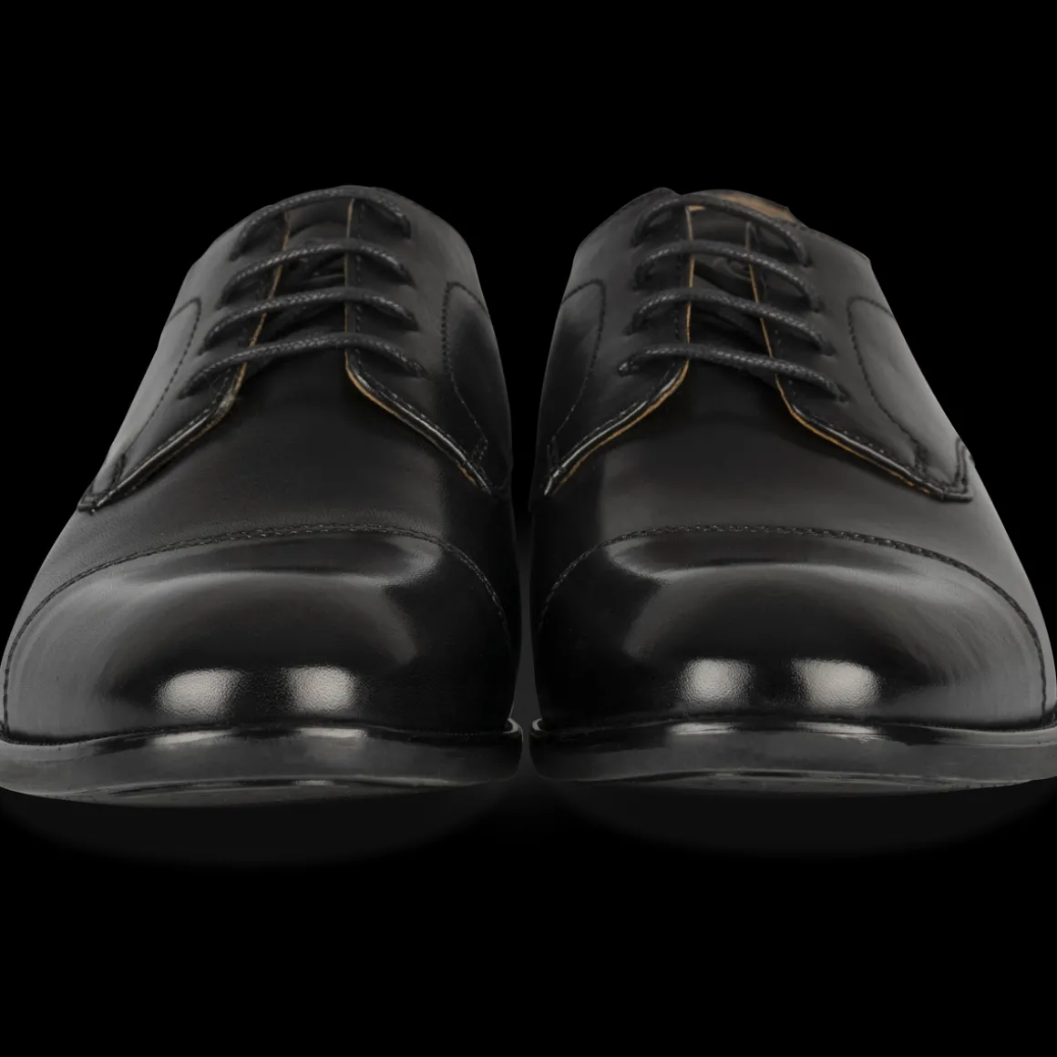 Veterschoenen ZWART