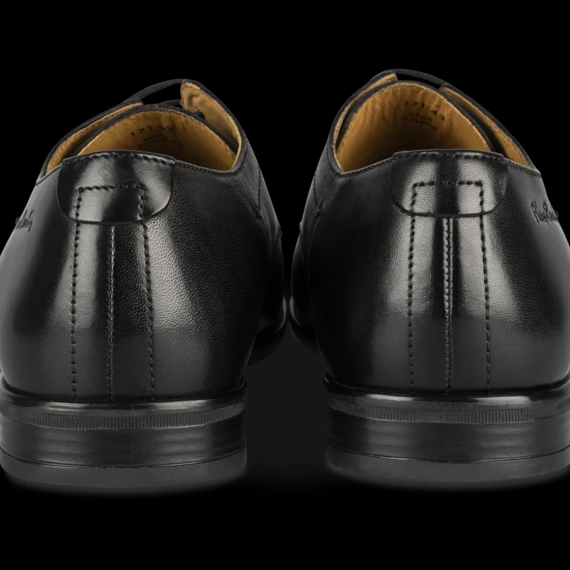 Veterschoenen ZWART