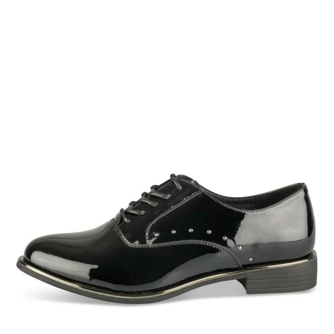 Veterschoenen ZWART