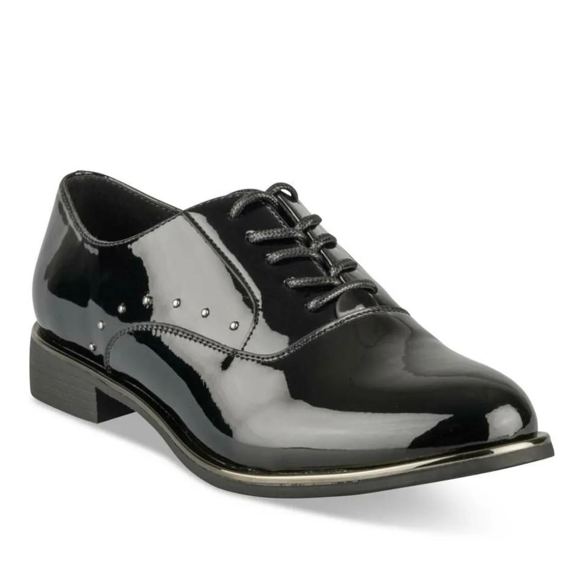 Veterschoenen ZWART
