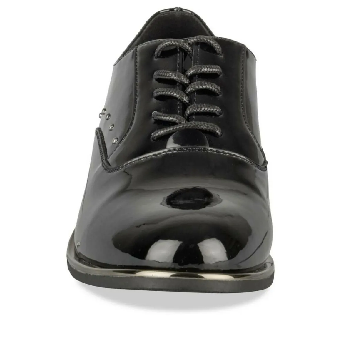 Veterschoenen ZWART