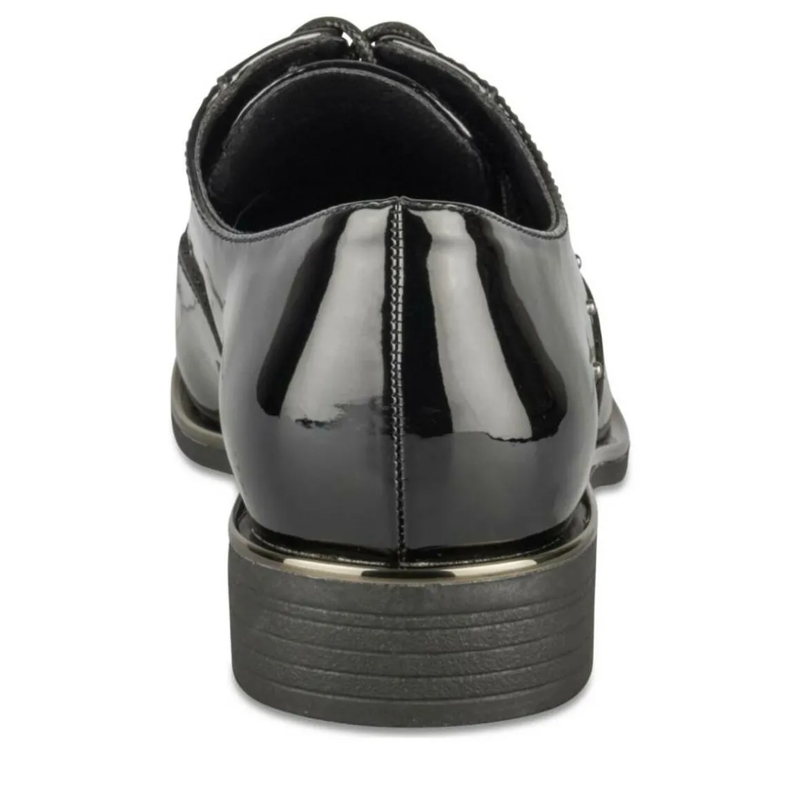 Veterschoenen ZWART