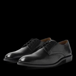Veterschoenen ZWART
