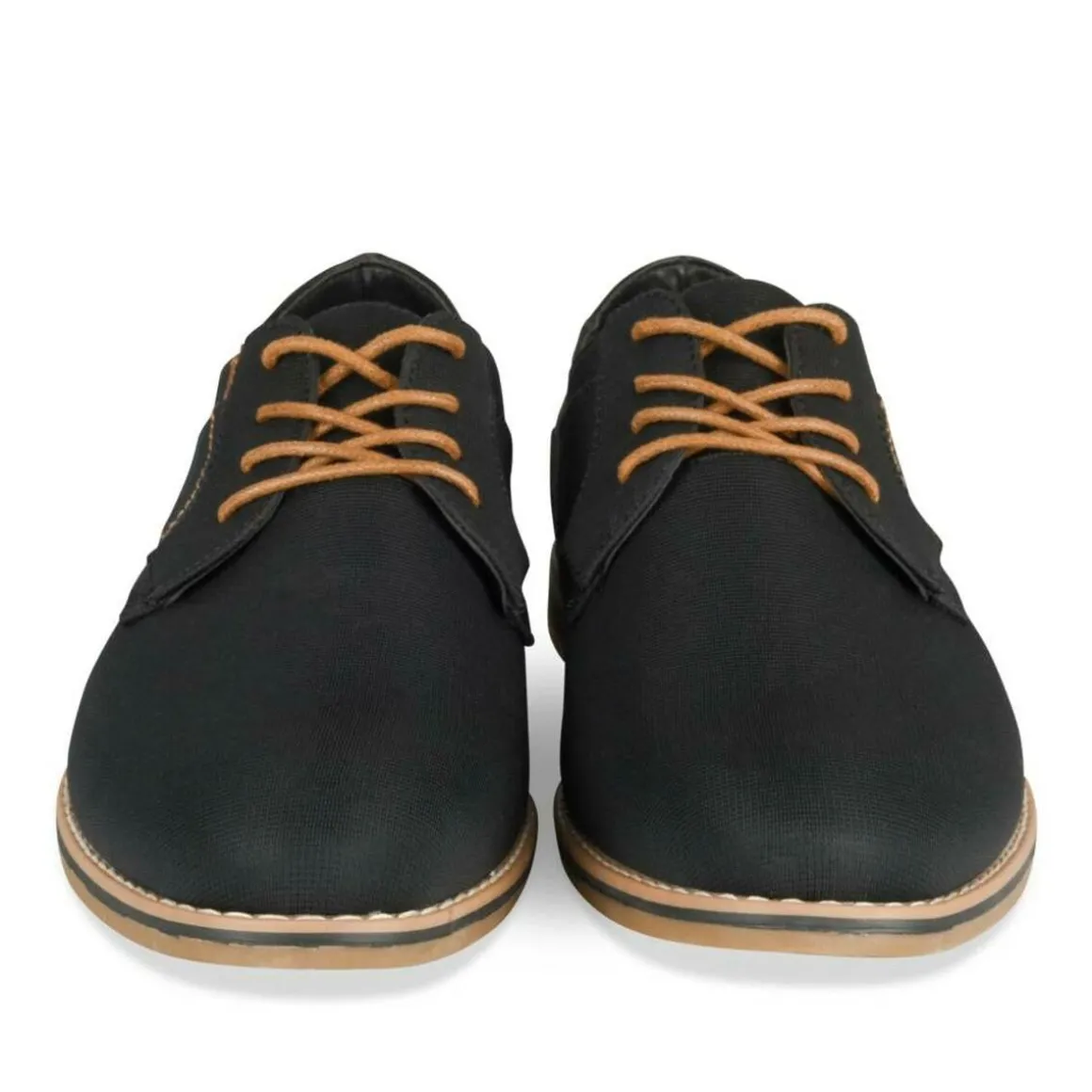 Veterschoenen ZWART