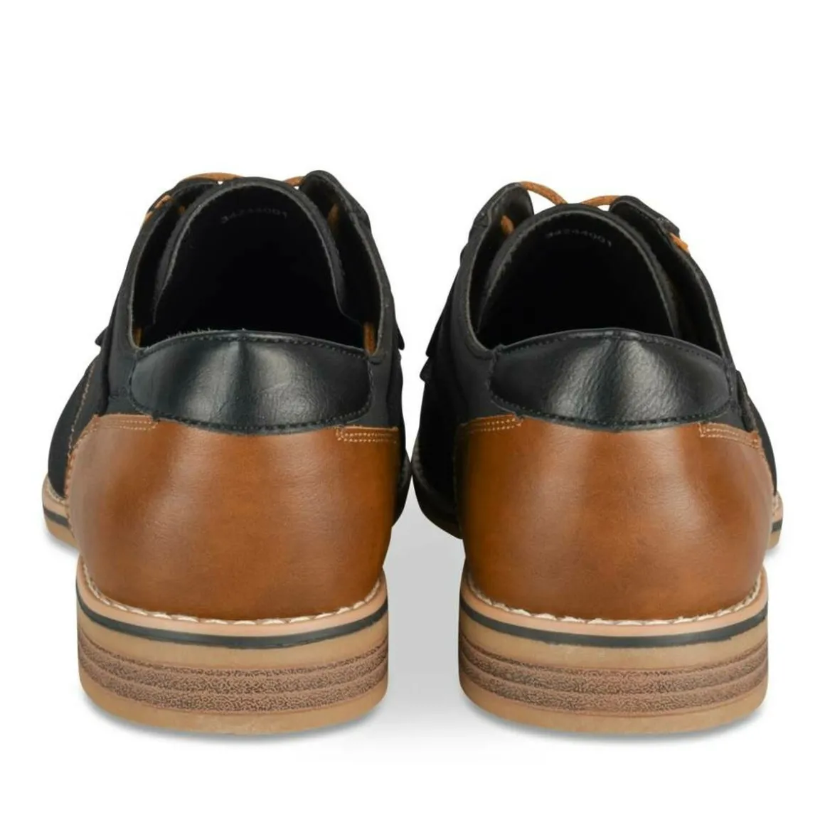 Veterschoenen ZWART