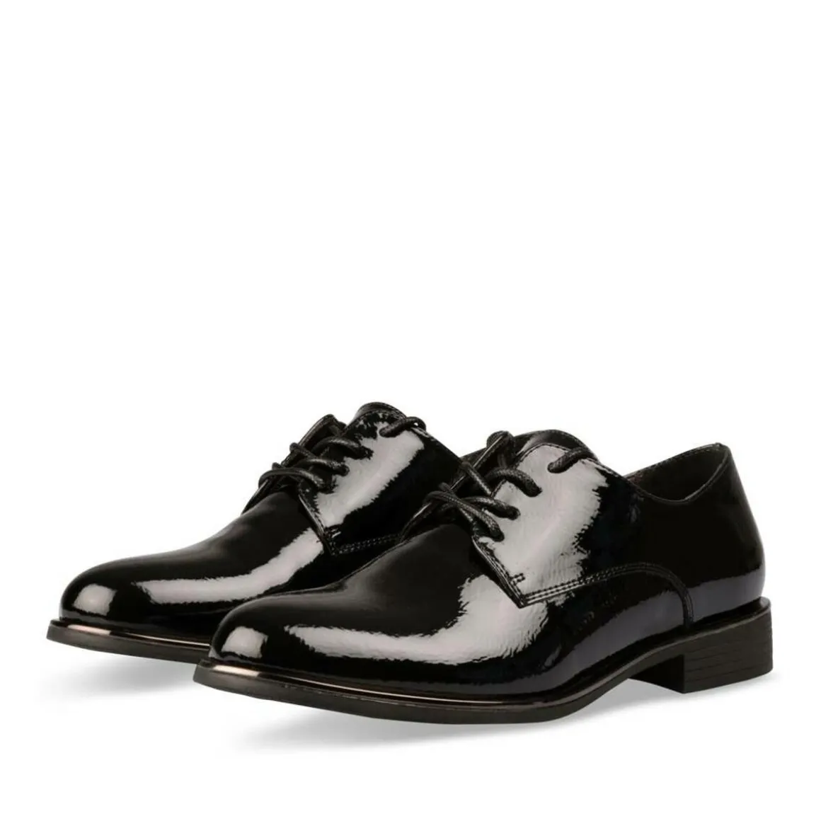 Veterschoenen ZWART