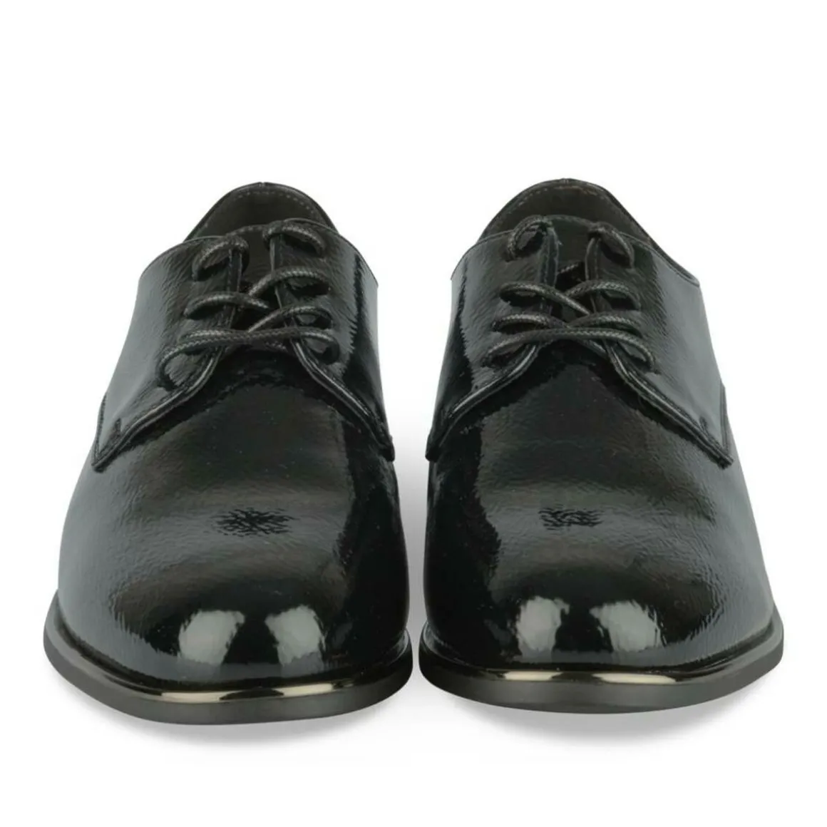 Veterschoenen ZWART