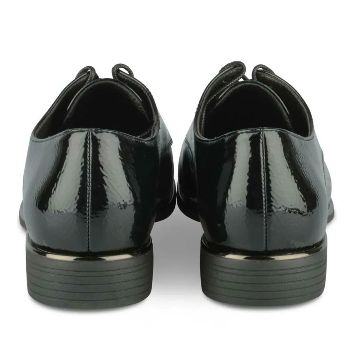 Veterschoenen ZWART