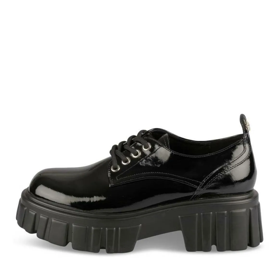 Veterschoenen ZWART