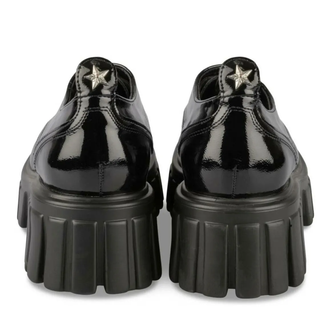 Veterschoenen ZWART