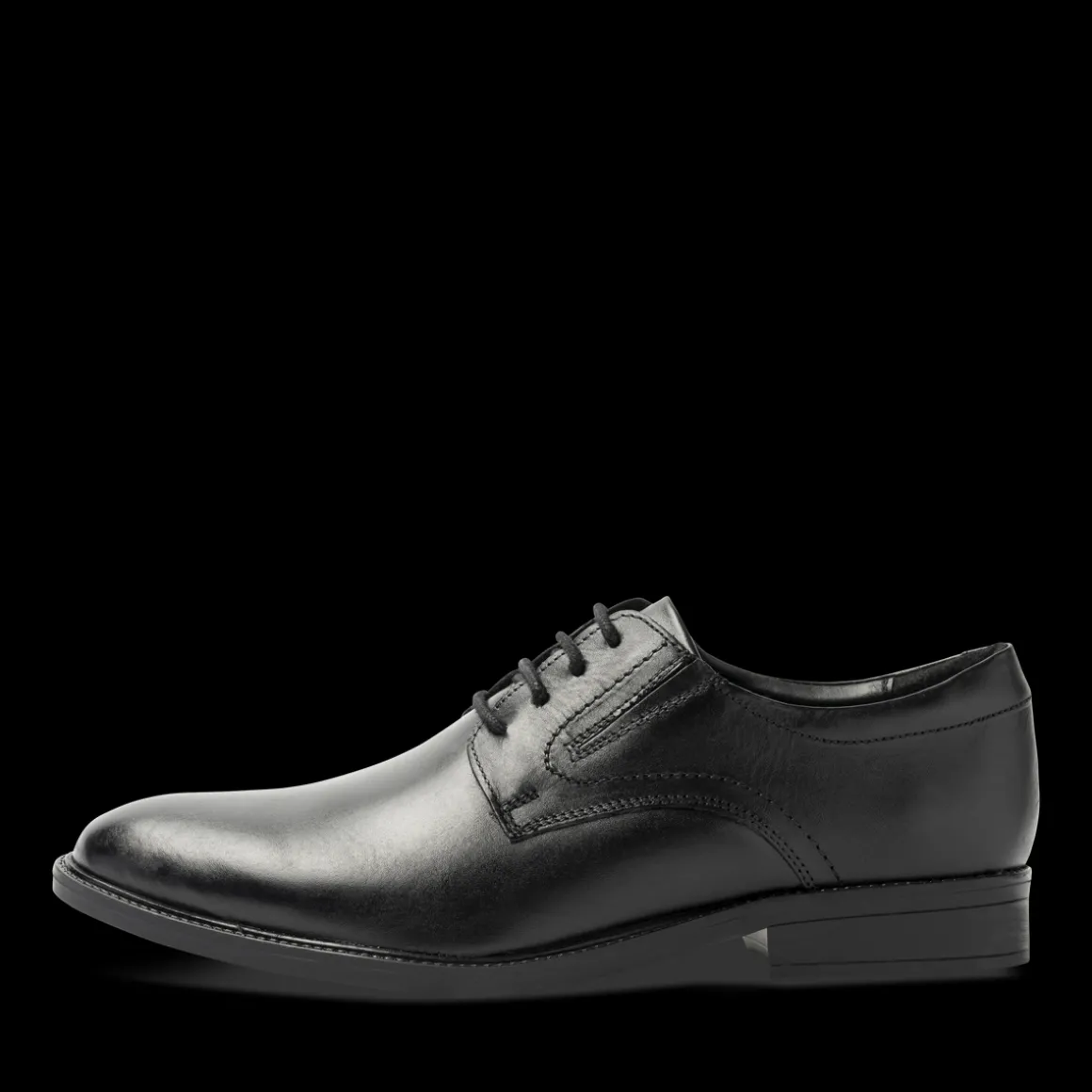 Veterschoenen ZWART