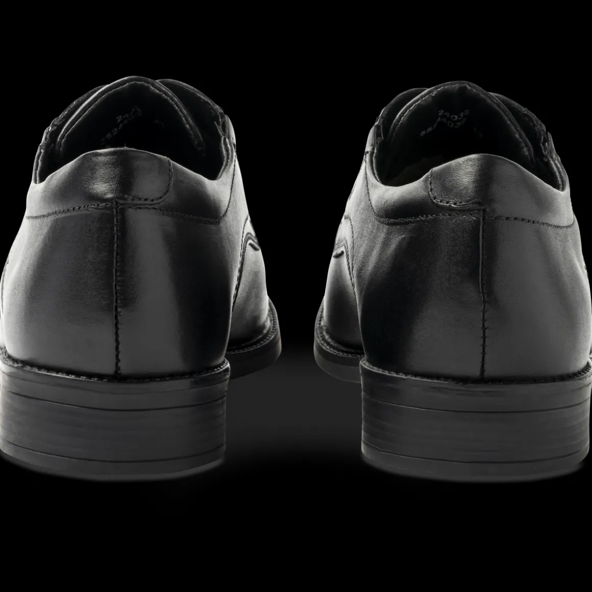 Veterschoenen ZWART