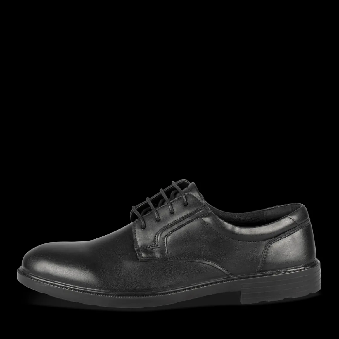 Veterschoenen ZWART