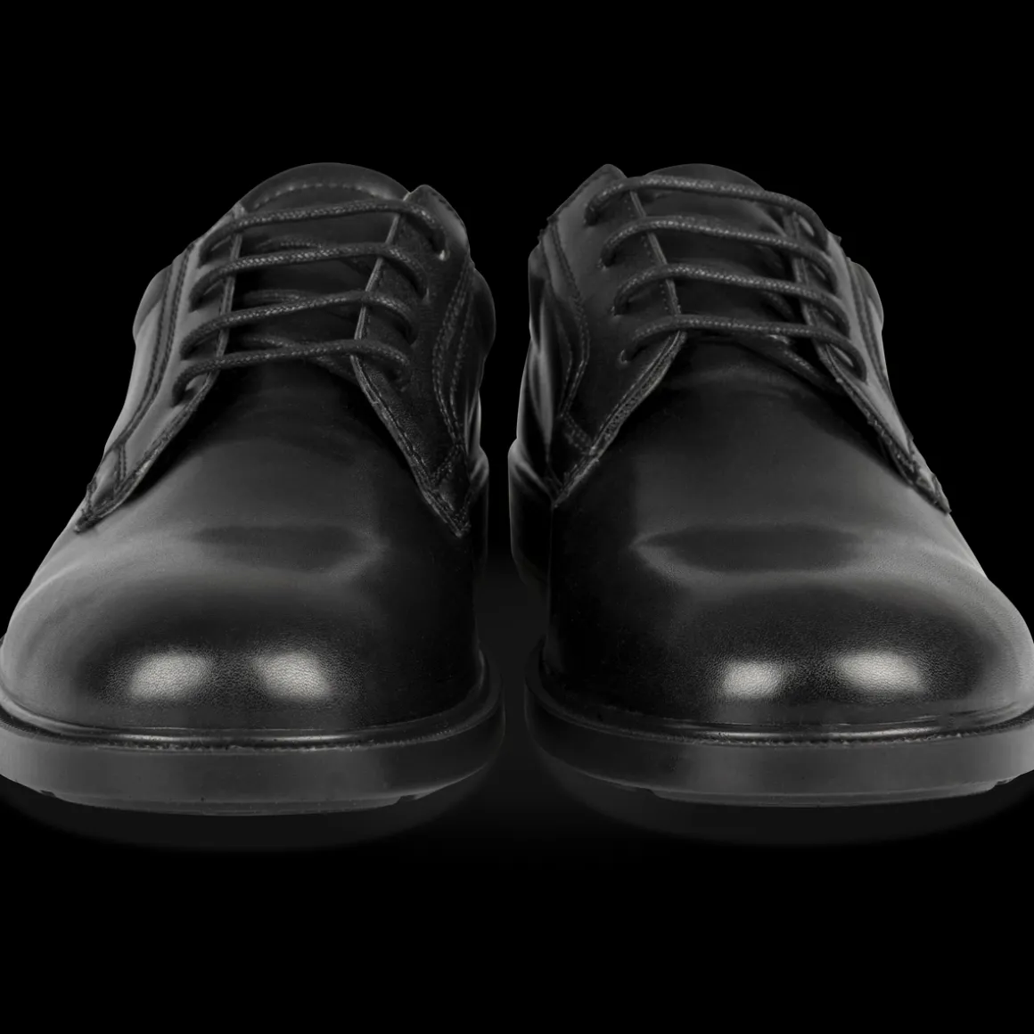 Veterschoenen ZWART