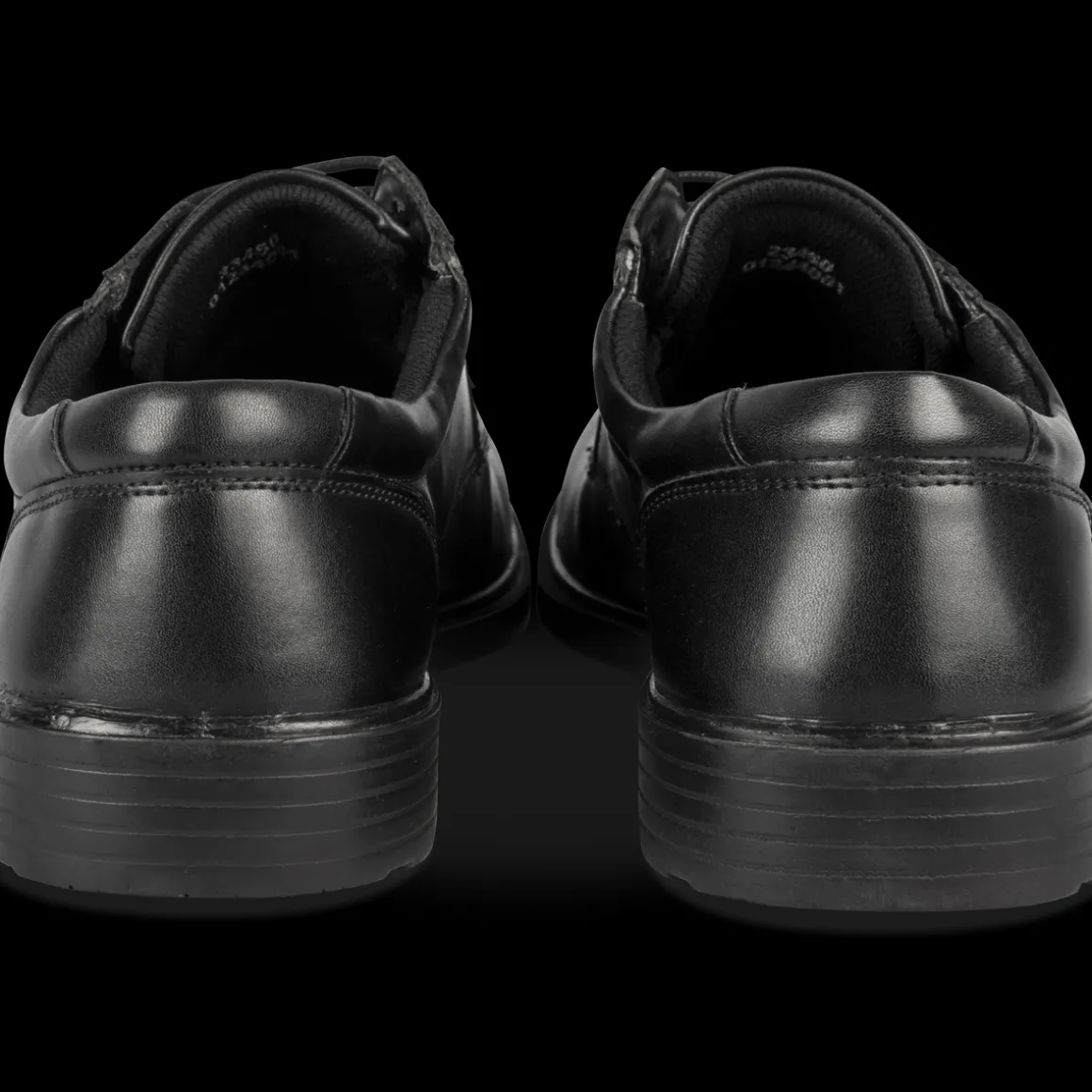 Veterschoenen ZWART