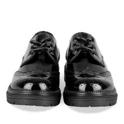 Veterschoenen ZWART