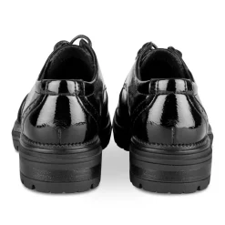 Veterschoenen ZWART