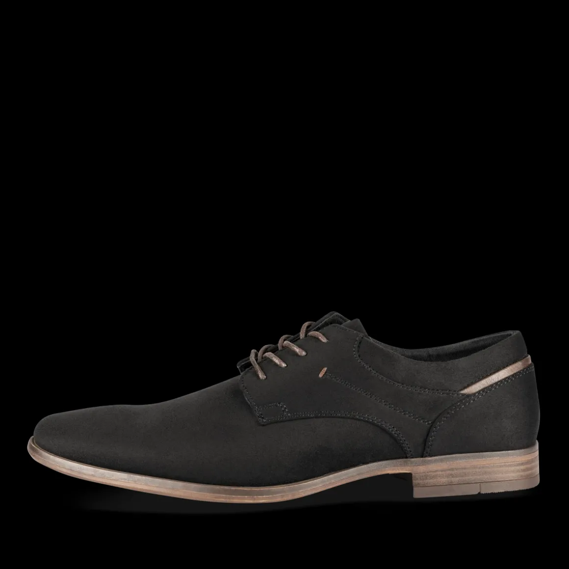 Veterschoenen ZWART