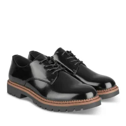 Veterschoenen ZWART